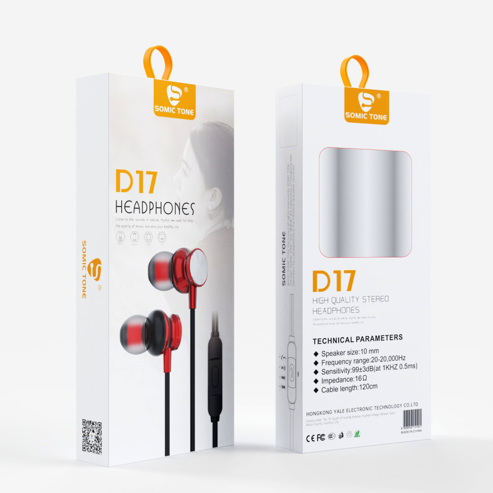 Somic Tone D17 3.5mm Stereo Wired Earphones